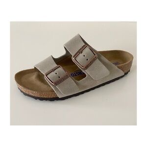 Birkenstock Arizona Soft Foodbed Sandals Sz 38 US 7-7.5 Taupe Color